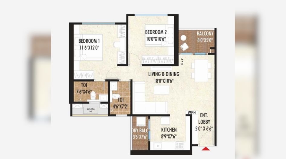 Excellaa-Codename-ToTT-Floor-Plan-2 BHK- C